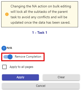 BOU remove completion option